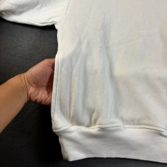 Victoria's Secret Pink Sports Club Full Zip Sweatshirt White XL - Picture 5 of 9